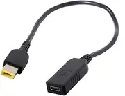 Cablecc USB 3.1 Type C USB-C to Rectangle 11.0x5.0mm Power Plug PD Emulator Trigger Charge Cable for Lenovo ThinkPad X1 Carbon