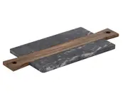 Davis & Waddell Coleman Marble and Acacia Cheese Board - Black 48x20cm