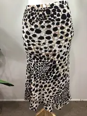 ELIE TAHARI NEW Haidee Skirt Alex Polka-dot Pull On Straight Skirt 2