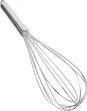 FUNOMOCYA Egg Whisk for Blending Stainless Steel Egg Mixer Hand-held Stirrer for Cooking Baking