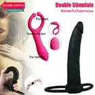 Realistic Double On Penetration Thrusting Licking Ring Penis Dong Sex Toy