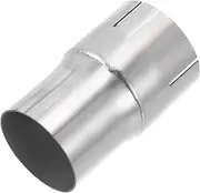 X AUTOHAUX 2.25"OD to 2.5"OD Mandrel Exhaust Bend Elbow Concentric Reducer T304 Stainless Steel Pipe Adapter 4 Inch Length Silver Tone