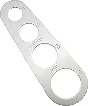 4-Hole Stainless Steel Spaghetti Measure Tool - Manual Pasta Measurer - Silver