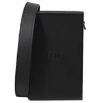 FENDI VERTICAL BOX 經典燙印LOGO小牛皮紙盒造型斜背包/小盒子包(黑)