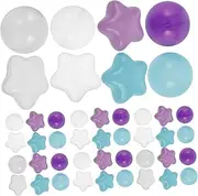 SOPOTUTU Star Shaped Ocean Balls for Ball Pit 100pcs Boys and Girls Pool Toys Sensory Development Toys for Parties