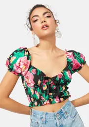 [For Love & Lemons] Becca Crop Top