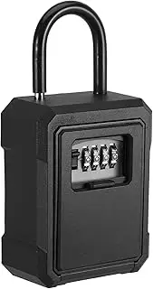 DECORNIJIA Outdoor Key Code Lock Box Key Locking Storage Combination Lock for Home Office Garage Zinc Alloy Material