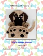 Bullmastiff Dog Treat Holder-Plastic Canvas Pattern or Kit