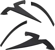 2pcs Car Emblem Accessories for Model Y Front&Rear Trunk Logo Decal Tesla Emblem Sticker 2024 2023 2022 2021 2020-Matte Black