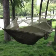 Lightweight Portable Outdoor Camping Hammock with Mosquito Net Hanging Swing Bed
