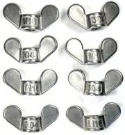 Lot of 8 - Heavy Stainless Steel Wing Nut METRIC M16