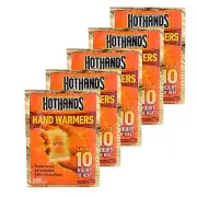 HOTHANDS Hand Warmers - up to 10 Hours of Heat - 5 packs of 2 handwarmers