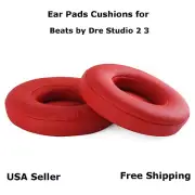 New Ear Cushion Pads for Beats by Dre Studio 2 3 Headphones Pair Soft Color Red