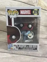 Funko Pop 319 Marvel: Deadpool - Deadpool as Bob Ross #319 Vinyl Figure NEW NIB