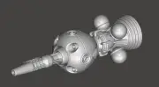 1/144 Bit Unpainted Unassembled Spaceship Spacecraft Battleship Sf