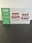 NEW! Star Wars Pyrex a 8 Piece Storage Bowl Christmas Set C3PO Vader Chewbacca