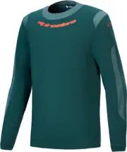 Alpinestars A-Dura Dri Wool Long Sleeve Bicycle Jersey, green, Size XL for Men