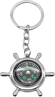 [Lmyit] Survival Compass Keychain,Metal Outdoor Pendant | Compass Pendant Keychain for Hiking, Camping, Exploration, Mountaineering, and Field Practice