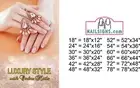 Ombre Nails 02 Window Decal Inside/Outside Adhesive Translucent Vinyl Vertical