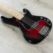 G&L USA Kiloton 5 5-String Bass, Maple Fingerboard, Swamp Ash Body, Redburst