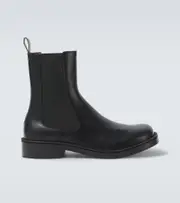 [McQueen] McQueen Trunk leather Chelsea boots AU 6 black
