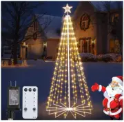 Smart LED lights 6FT Christmas Cone Tree with Star Topper Christmas Tree 8 modes