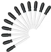 Ezy Dose Ear and Eye Medicine Dropper, for Liquid & Essential Oils, 1ml Capacity, Glass, 12 Count