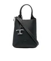 Tod's T-Timeless Pendant Detail Micro Tote Bag One size black