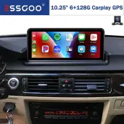 10.25" Car Stereo Android 14 6+128GB GPS DSP w/Cam For BMW E90 E91 E92 2006-2011 (for: BMW)