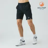 在飛比找momo購物網優惠-【Hilltop 山頂鳥】抗UV吸濕快乾彈性短褲 男款 黑｜