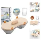 Microwave Egg Poacher, Poached Egg Cooker with Measure Cup, Dishwasher Safe B...