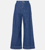 ['S Max Mara] 'S Max Mara Paul high-rise wide-leg jeans UK 12 blue