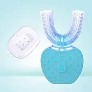 360 Degree Intelligent Automatic Electric Toothbrush Tooth Whitening Blue Light USB U Type 4 Modes Tooth Paste Remove Bad Breath