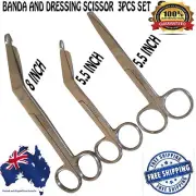 Bandage Scissors 8 inch & 5.5 inch Dressing Scissor 5.5 inch Set of 3 First Aid