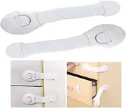 Child Safety Locks Baby Proofing Safety Guards Kit - Child Locks for Kitchen Cupboards - Easy to Install Fridge Drawer Lock - Child Safety Cupboard Locks - Cupboard Locks for Children (Pack of 02)