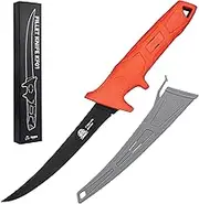 RUNCL Fillet Knife Fishing,Sharp 8Cr14MoV Stainless-Steel Blade with Corrosion Resistant Coating, 7"/8"/9" Professional Level Knives for Filleting and Boning, Non-Slip Handles（7 inch）