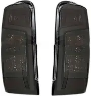 Pair Left Right Low Hight Configuration LED Rear Parking Stop Brake Lamp Tail Light Compatible With Mitsubishi Triton L200 2019 2020 2021(Black)