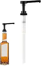 Manual Syrup Dispenser Pump Head | Precise Dosing Nozzle for Milk Tea Shops | Jam & Condiment Squeezer Head | Easy-Press, Quantitative Dispensing Tool for Kitchen & Bar Use