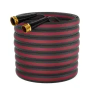 100ft Non-Expanding Garden Hose with 8-Layer Latex Core, Lightweight & Kink-F...