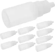 HOMOBABE 10 Pcs Squeezable Dropper Bottles for Eye Drops and Liquids Portable Empty Bottles for Precise Dispensing for Pigments and Essential Oils