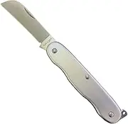 SAKAGEN Florist Knife Made in Japan Silver Straight Blade Folding Flower Knife