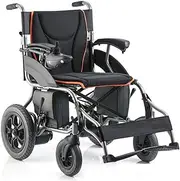 Heavy Duty Electric Wheelchair, Electric Powered Folding Ultra Portable Power Wheelchair, Weights Only 38 Kg, Seat Width 44Cm