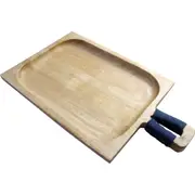 Wooden 36cm Grazing Board w/ Handle Rectangle Serving/Cutting Platter Tray Brown