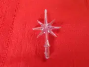 Light up Ceramic Christmas Tree Small Star Purple