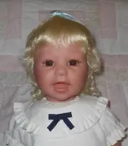 WEE 3 SUGAR PLUM Doll Wig 12-13.5" (BIG) PALE BLD Cute Baby/Toddler Wig (A) NWT