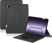 Jarttarn Split Keyboard Case Compatible with OnePlus Pad 2 Pro (2025), Backlit Bluetooth Wireless Removable Keyboard with Smart Touchpad & Tablet Protective Cover with Pen Slot