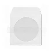 10,000 White Paper CD DVD R Disc Sleeve w/ Window Flap Envelope Wholesale Bulk