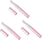 FOMIYES 3pcs Abs Aluminum Eyebrow Trimmer Razor Gentle Facial Hair Removal Women's Shaver Portable Trim Shape