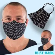 Cotton PM2.5 Black mouth Mask anti-dust mask Activated carbon filter Windproof