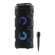 Bluetooth Speaker with Karaoke Microphone by Elbe Alt88 10w Black